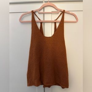 Illa Illa Boucle Knit Adjustable Tank Top